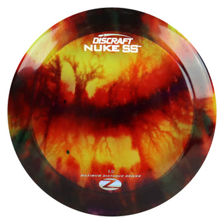 Discraft Disc Golf Z Line Fly Dye Nuke SS Distance Driver 13/5/-3/3 Red Yellow/Holo 170-172g