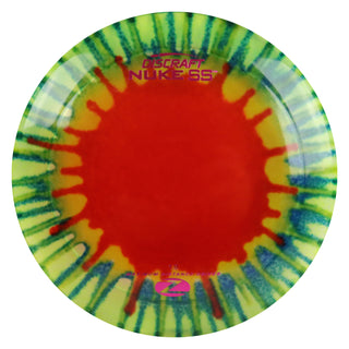 Discraft Disc Golf Z Line Fly Dye Nuke SS Distance Driver 13/5/-3/3 Red Green/Purple 173-174g
