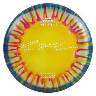 Discraft Disc Golf Paul McBeth Z Line Fly Dye Luna Putter 3/4/0/2 Yellow Splat Blue/Holo Prisms 173g