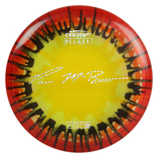 Discraft Disc Golf Paul McBeth Z Line Fly Dye Luna Putter 3/4/0/2 Yellow Splat Red/Holo Prisms 174g