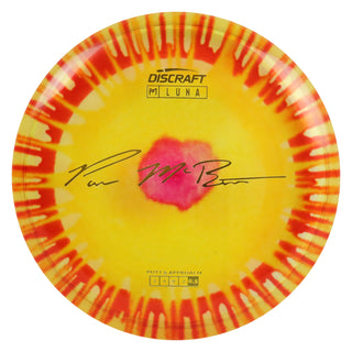 Discraft Disc Golf Paul McBeth Z Line Fly Dye Luna Putter 3/4/0/2 Yellow Red/Gold 174g