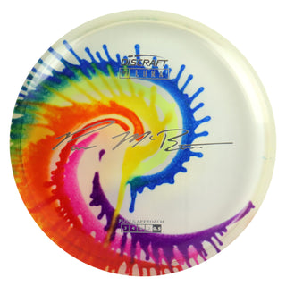 Discraft Disc Golf Paul McBeth Z Line Fly Dye Luna Putter 3/4/0/2 Rainbow Swirl/Silver 172g