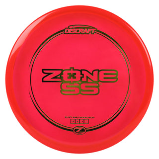 Discraft Disc Golf Z Line Zone SS Putter 4/4/-1/2 Red/Green 170-172g