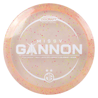 Discraft Disc Golf Z Cicada Colorshift Confetti Miss Gannon Victory Edition DGLO 2025 Winner Peach/White 170-172g