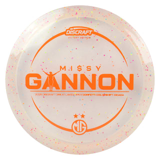 Discraft Disc Golf Z Cicada Colorshift Confetti Miss Gannon Victory Edition DGLO 2025 Winner Clear/Orange 173-174g