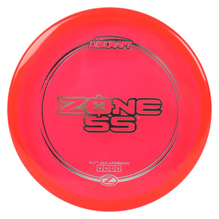Discraft Disc Golf Z Line Zone SS Putter 4/4/-1/2 Red/Silver 170-172g