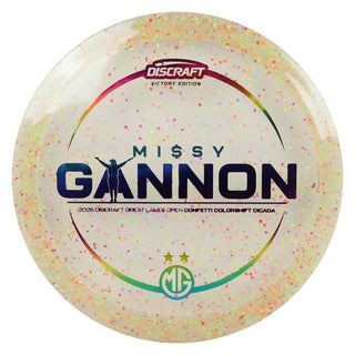 Discraft Disc Golf Z Cicada Colorshift Confetti Miss Gannon Victory Edition DGLO 2025 Winner Yellow/Rainbow 170-172g