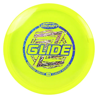 Discraft Disc Golf Z Line Classic Reissue Glide Midrange 6/5/-3/2 Yellow/Blue Shimmer/Discraft Holo 175-176g