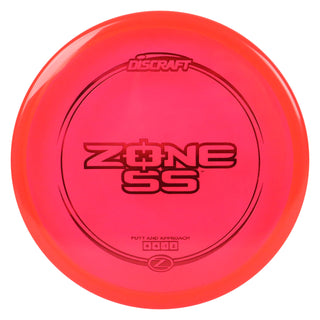 Discraft Disc Golf Z Line Zone SS Putter 4/4/-1/2 Red/Red Holo 173-174g