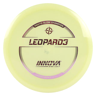 Innova Disc Golf Proto Glow Champion Leopard3 Fairway Driver 7/5/-2/1 Glow/Lavender 167 grams