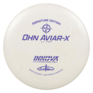 Innova Disc Golf JK Pro Ohn Scoggins Aviar-X Putter 2/3/0/2 White/Lavender 164 grams