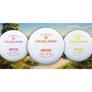 Innova Disc Golf KC Pro Calvin Heimburg Aviar Putter 2/3/0/2 Super White/Blue Shatter 175 grams