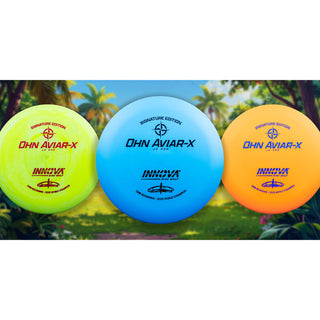 Innova Disc Golf JK Pro Ohn Scoggins Aviar-X Putter 2/3/0/2 White/Orange 165 grams