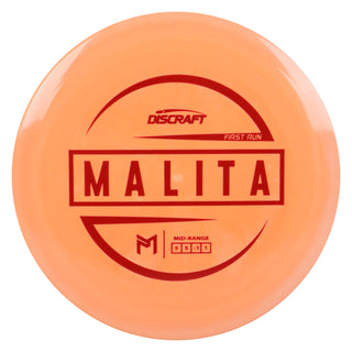 Discraft Disc Golf Paul McBeth First Run ESP Malita Midrange 5/5/-1/1 Light Orange/Maroon 170-172g