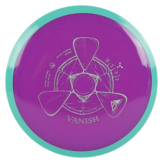 Axiom Disc Golf Neutron Vanish Distance Driver 11/5/-3/2 Purple/Teal 172 grams