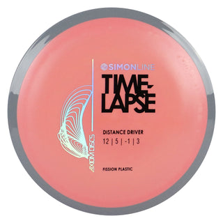 Axiom Disc Golf Simon Lizotte Line Fission Time Lapse Driver 12/5/-1/3 Dark Pink/Grey 155 grams