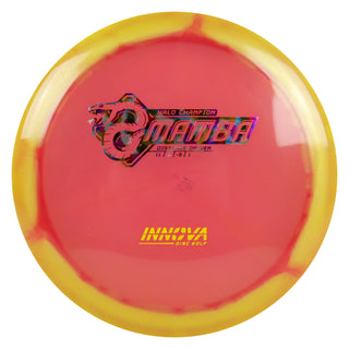 Innova Disc Golf Halo Champion Mamba Distance Driver 11/6/-5/1 Yellow Red/Jellybean Yellow 167 grams