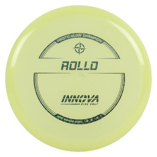 Innova Disc Golf Proto Glow Champion Rollo Midrange 5/6/-4/1 Black Prisms 180 grams