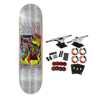 Heroin Skateboard Complete Dern Hellscape 9.0" x 32"