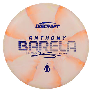Discraft Disc Golf Anthony Barela Swirl CT Focus Putter 2/2/-1/2 Creamcicle/Navy Shatter 173-174g
