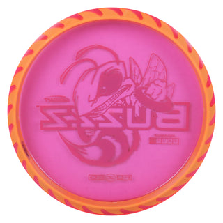 Discraft Disc Golf Fuzed Line Buzzz with Saw Pattern Midrange 5/4/-1/1 Red with Orange Saw/Gold 177-180g