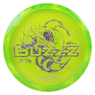 Discraft Disc Golf Fuzed Line Buzzz with Saw Pattern Midrange 5/4/-1/1 Green with Blue White Saw/Discraft Holo 177-180g