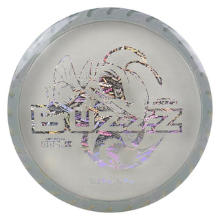 Discraft Disc Golf Fuzed Line Buzzz with Saw Pattern Midrange 5/4/-1/1 Clear with Grey Saw/Discraft Holo 170-172g