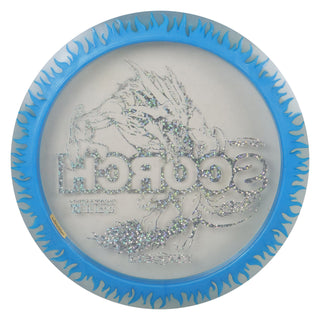 Discraft Disc Golf FuZed Line Scorch with Flame Pattern Distance Driver 11/6/-2/2 Clear with Blue Flame/Holo Stars 170-172g