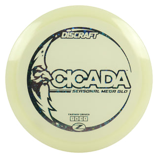 Discraft Disc Golf Seasonal Mega-Glo Cicada Fairway Driver 7/6/-1/1 Black Stars 167-169g