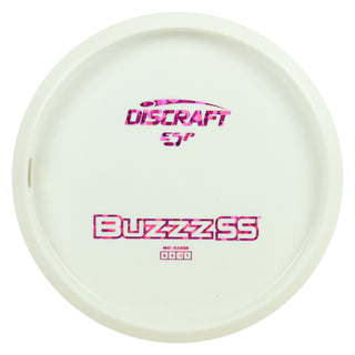 Discraft Disc Golf ESP All White Buzzz SS Midrange 5/4/2/1 Magenta Shatter 177-180g