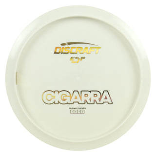 Discraft Disc Golf ESP All White Cigarra Fairway Driver 7/6/-1/2 Gold Holo 175-176g