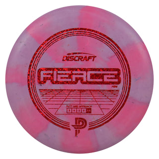 Discraft Disc Golf Pierce Fierce Mini 6" Thrower or Marker Grey Pink/Red Shapes