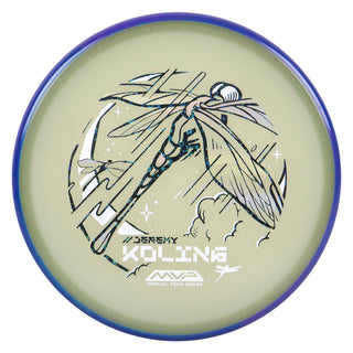 Axiom Disc Golf Particle Eclipse Glow Jeremy Koling Dragonfly Tempo Black Holo Stars/Navy Purple 174 grams