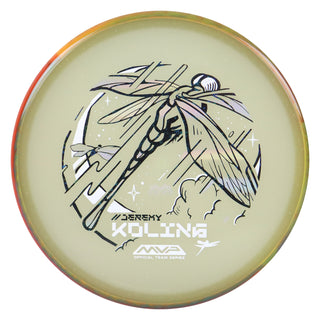 Axiom Disc Golf Particle Eclipse Glow Jeremy Koling Dragonfly Tempo Black Holo Stars/Red Yellow 175 grams