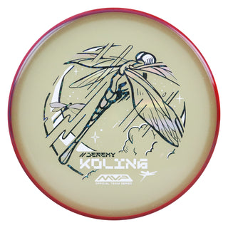 Axiom Disc Golf Particle Eclipse Glow Jeremy Koling Dragonfly Tempo Black Holo Stars/Red 174 grams