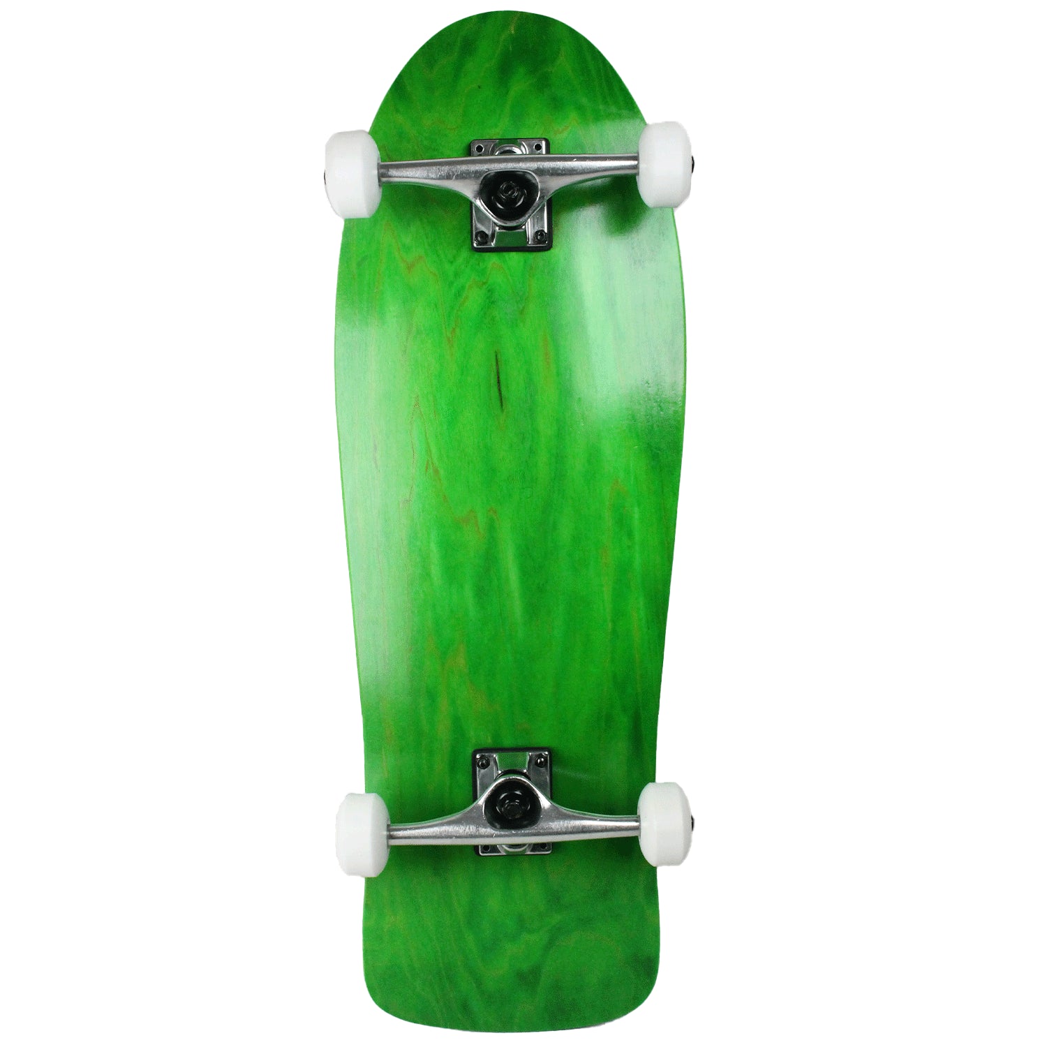 Moose Complete Skateboard – 8.0” Stain Green – Silver Trucks & White Wheels
