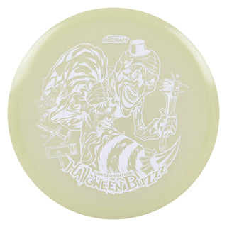 Discraft Disc Golf Single Foil Mega-Glo Halloween Buzzz Midrange 5/4/-1/1 White 177-180g