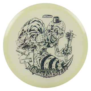 Discraft Disc Golf Single Foil Mega-Glo Halloween Buzzz Midrange 5/4/-1/1 Black Circle Prisms 177-180g