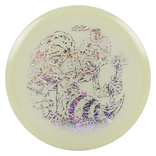Discraft Disc Golf Single Foil Mega-Glo Halloween Buzzz Midrange 5/4/-1/1 Discraft Holo 177-180g