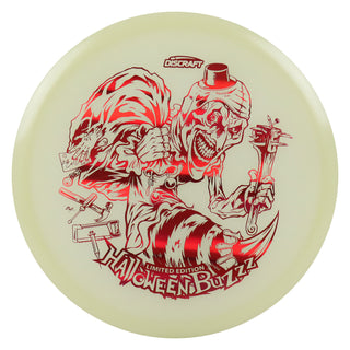 Discraft Disc Golf Single Foil Mega-Glo Halloween Buzzz Midrange 5/4/-1/1 Red Holo 177-180g