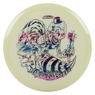 Discraft Disc Golf Single Foil Mega-Glo Halloween Buzzz Midrange 5/4/-1/1 Purple Metallic 177-180g