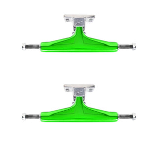 Tensor Trucks Aluminum Mirror Safety Green/Raw 5.5 (8.25" Axle) Set of 2