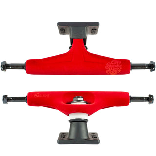 Tensor Skateboard Trucks Mag Light Velvet Daewon Song Red 5.25 (8.0" Axle) Pair