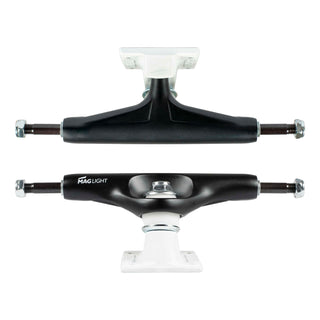 Tensor Skateboard Trucks Mag Light Black/White 5.25 (8.0" Axle) Pair