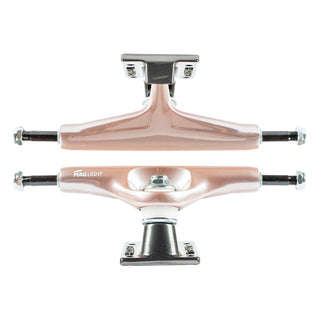 Tensor Skateboard Trucks Mag Light Glossy Rose Gold/Gunmetal 5.5 (8.25" Axle) Pair