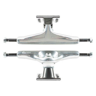 Tensor Skateboard Trucks Mag Light Glossy White Gold/Gunmetal 5.25 (8.0" Axle) Pair