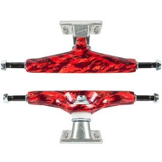 Tensor Skateboard Trucks Aluminum Camo Red/Raw 5.25 (8.0" Axle) Pair