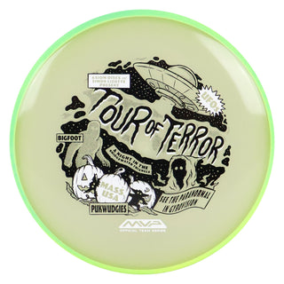 Axiom Disc Golf Simon Lizotte Team Series Eclipse Pixel Halloween 2024 Glow/Green Yellow Blend 174 grams