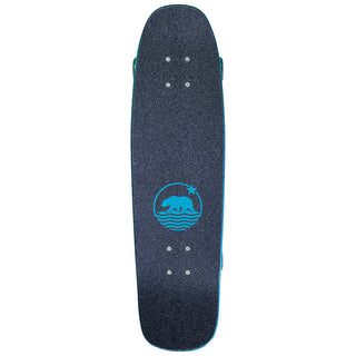 Dusters Complete Beach Cruiser Skateboard Prism Teal/Holographic 29"