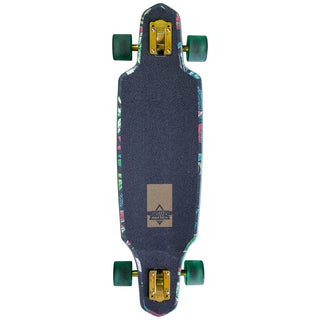Dusters Longboard Complete Predator Drop Through Green 34"